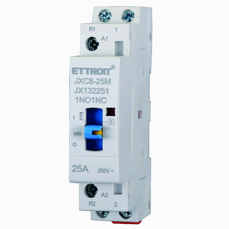 JX132251 — Contattore AC 2P 25A 220v 50hz AC su Guida DIN Int man. (1NO1NC)