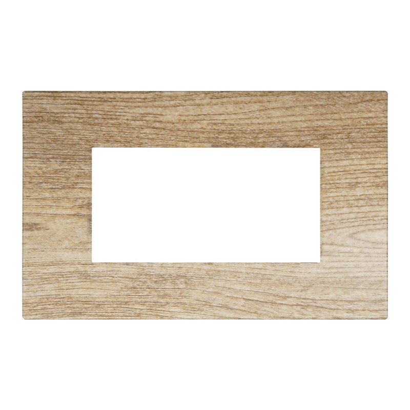 VA83405 — PLACCA PLASTICA 4P LEGNO SCURO