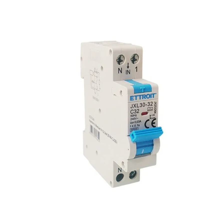 JX253264 — Magnetotermico Differenziale 1P+N 32A 30mA 220V-6kA CLASSE A ELETTRONICO