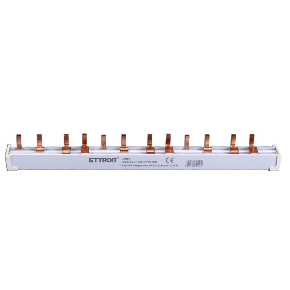 JXBS4 — Pettine di collegamento 4P 63A 12modulli 22.5CM