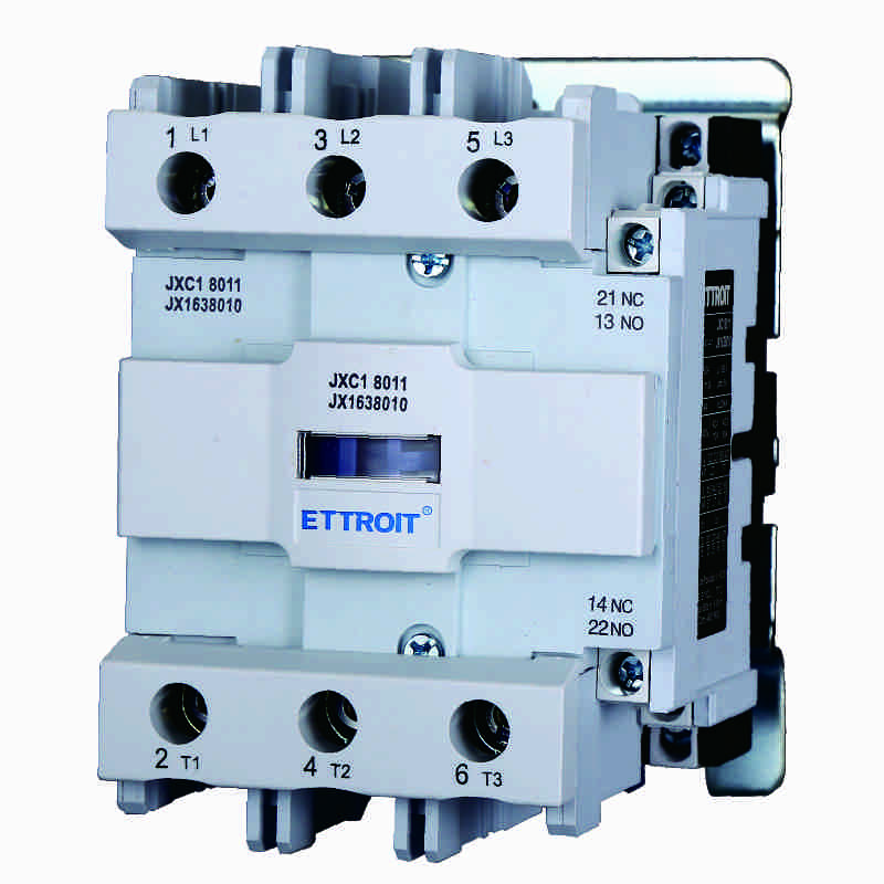 JX1638010 — JXC1 Contattore AC trifase 3P 80A, bobina 24V AC 50/60Hz, 1NO, Ue 380V