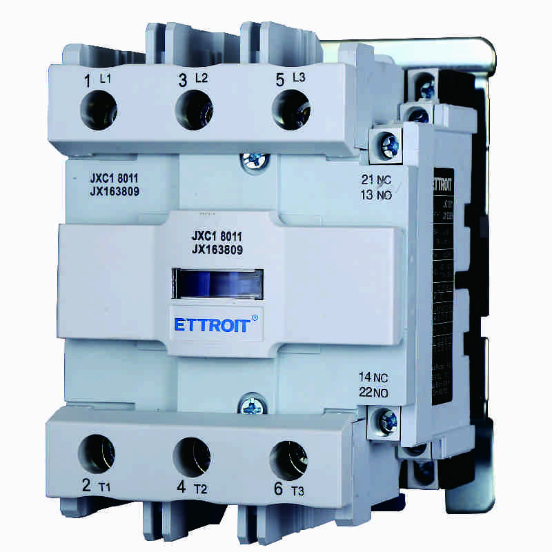 JX163809 — JXC1 Contattore AC trifase 3P 80A, bobina 220V AC 50/60Hz, 1NO, Ue 380V