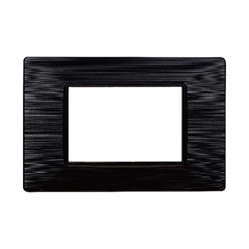 EV85314 — PLACCA 3P NERO SATINATO
