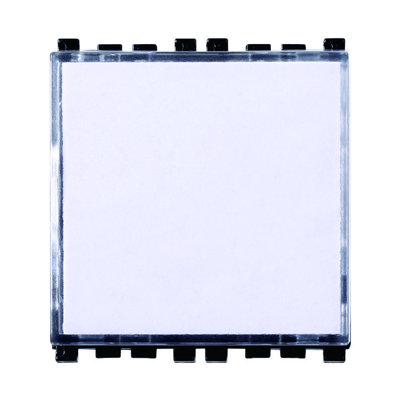VA1901B — PULSANTE 2P PORTANOME BIANCO
