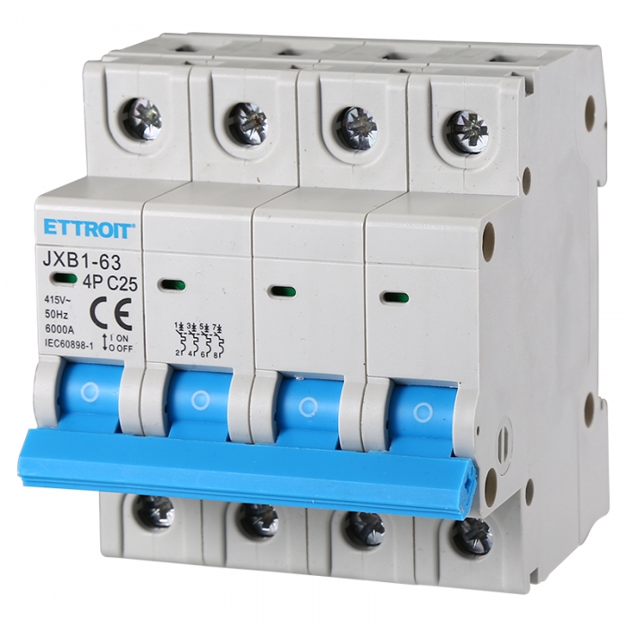 JX142560 — Interruttore Magnetotermico 4P 25A 380V 6kA