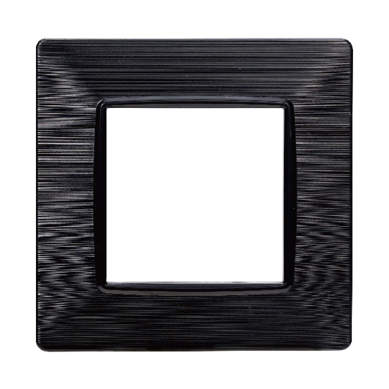 EV85214 — PLACCA 2P NERO SATINATO