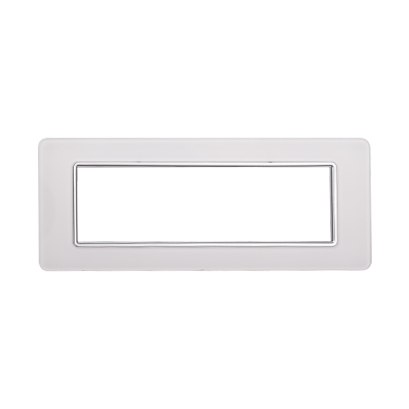 EV84601 — PLACCA VETRO 7P BIANCO