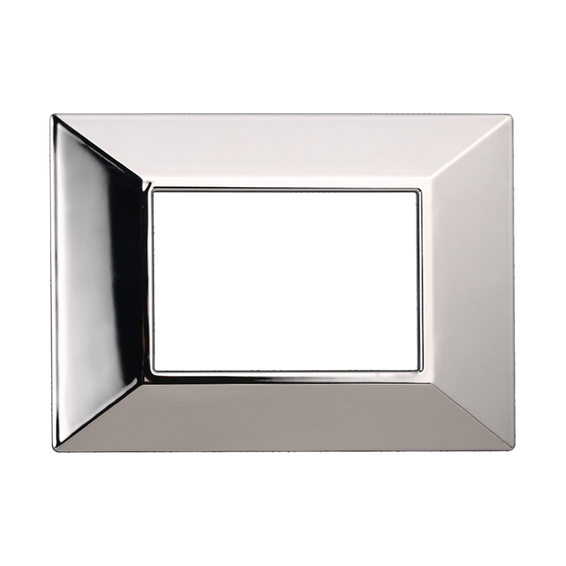 AN90313 — PLACCA PIRAMIDE 3P CROMATO LUCIDO
