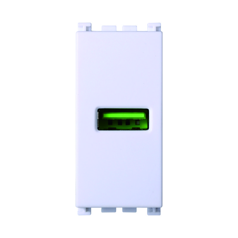VA2401B — PRESA USB 1POSTI 2.1AMH BIANCO