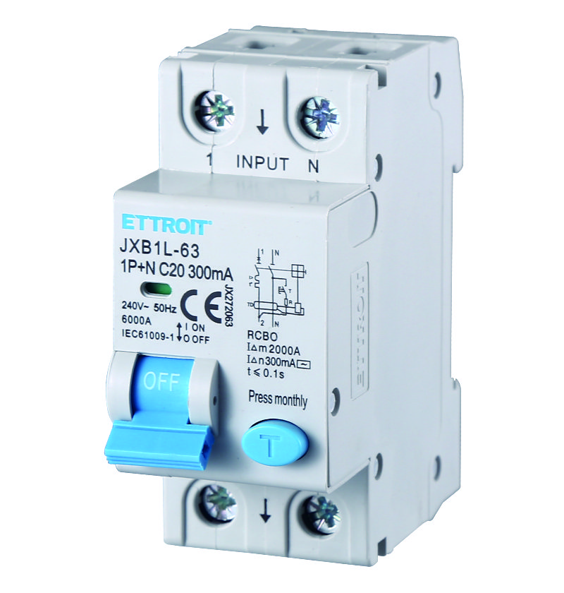 JX272063 — Magnetotermico Differenziale 1P+N 20A 300mA 220V-6kA MECCANICO