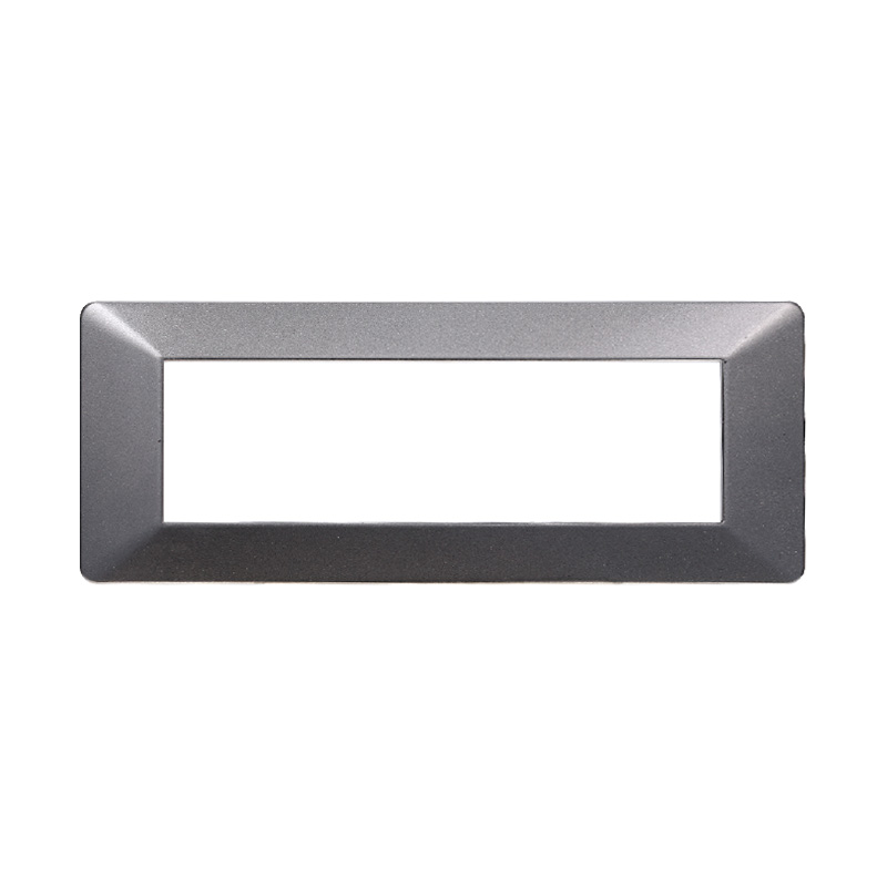 EV83707 — PLACCA PLASTICA 7P ACCIAIO SCURO