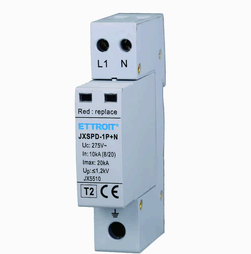 JX5510 — Scaricatore Di Sovratensione 1P+N 10kA-20kA T2
