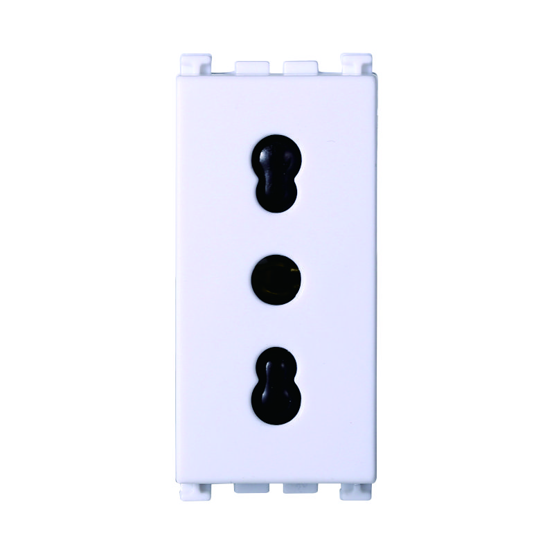 VA2001B — PRESA BIPASSO 2+T 16A BIANCO