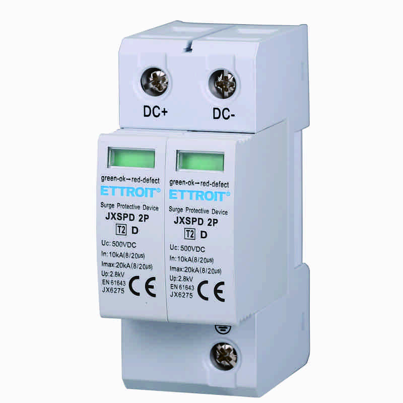 JX6275 — Scaricatore Di Sovratensione Fotovoltaico DC bassa tensione 2P 20kA 500V