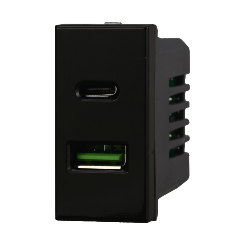 AN3002 — PRESA USB 2 IN 1 USB+TYPE-C 3.1AMH