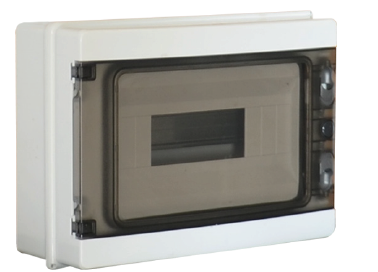 DB120912 — Centralino slim da parete 12M IP65 ABS 302x218x115 portello trasp.fumè