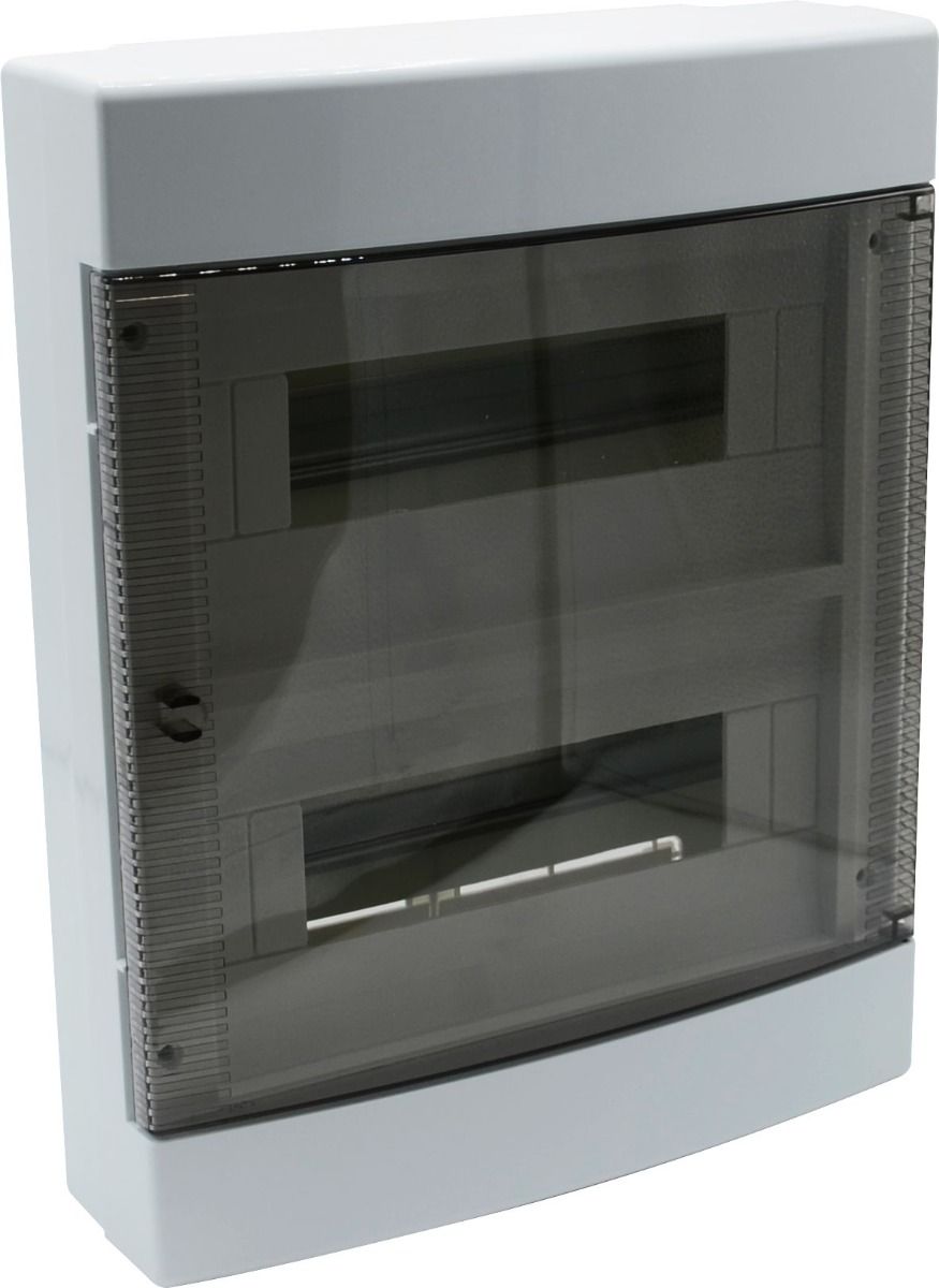 DB111924 — Centralino a parete slim 24M(2x12)-IP40 - 275x350x90 portello trasp.fumè