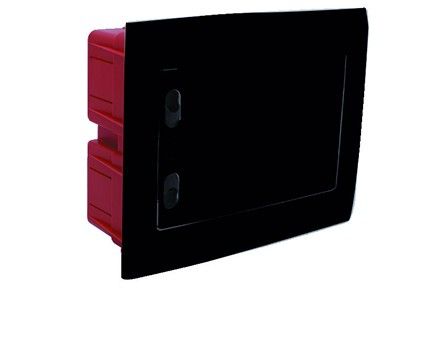DB112908B — Centralino incasso 8M IP40 / Nero - Portello Nero
