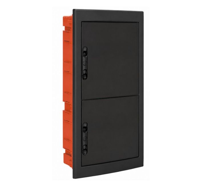 DB112972B — Centralino incasso 72M (18x4)IP40 / Nero - Portello Nero