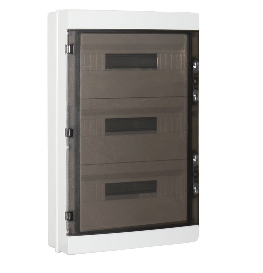 DB120954 — Centralino slim da parete 54M IP65 ABS 414x655x140 portello trasp.fumè