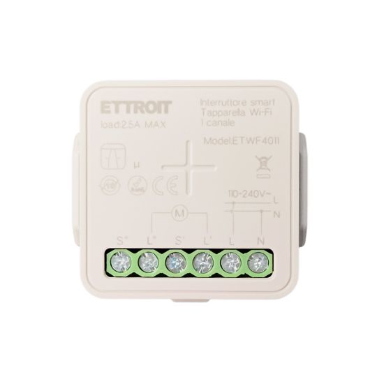 ETWF4011 — Interruttore SMART Tapparella Wi-Fi 1 canale max 2.5A