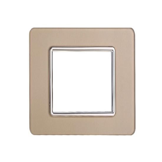 EV84211 — PLACCA VETRO 2P ORO