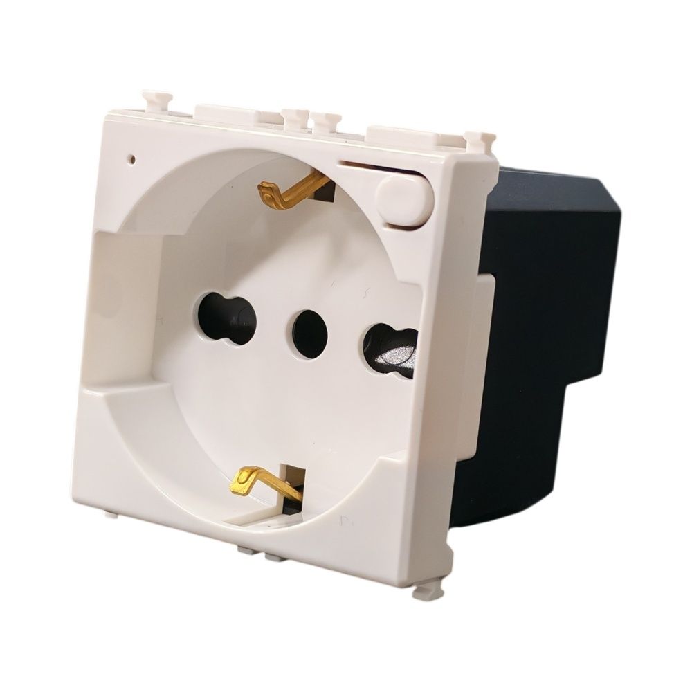 EVWF2102 — Presa Schuko Italiana wifi smart con meter 16A da incasso su serie civile