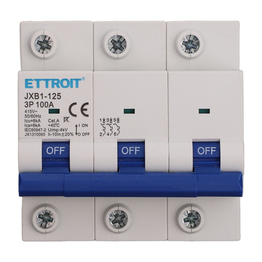 JX1310060 — Interruttore Magnetotermico 3P 100A 380V 6kA