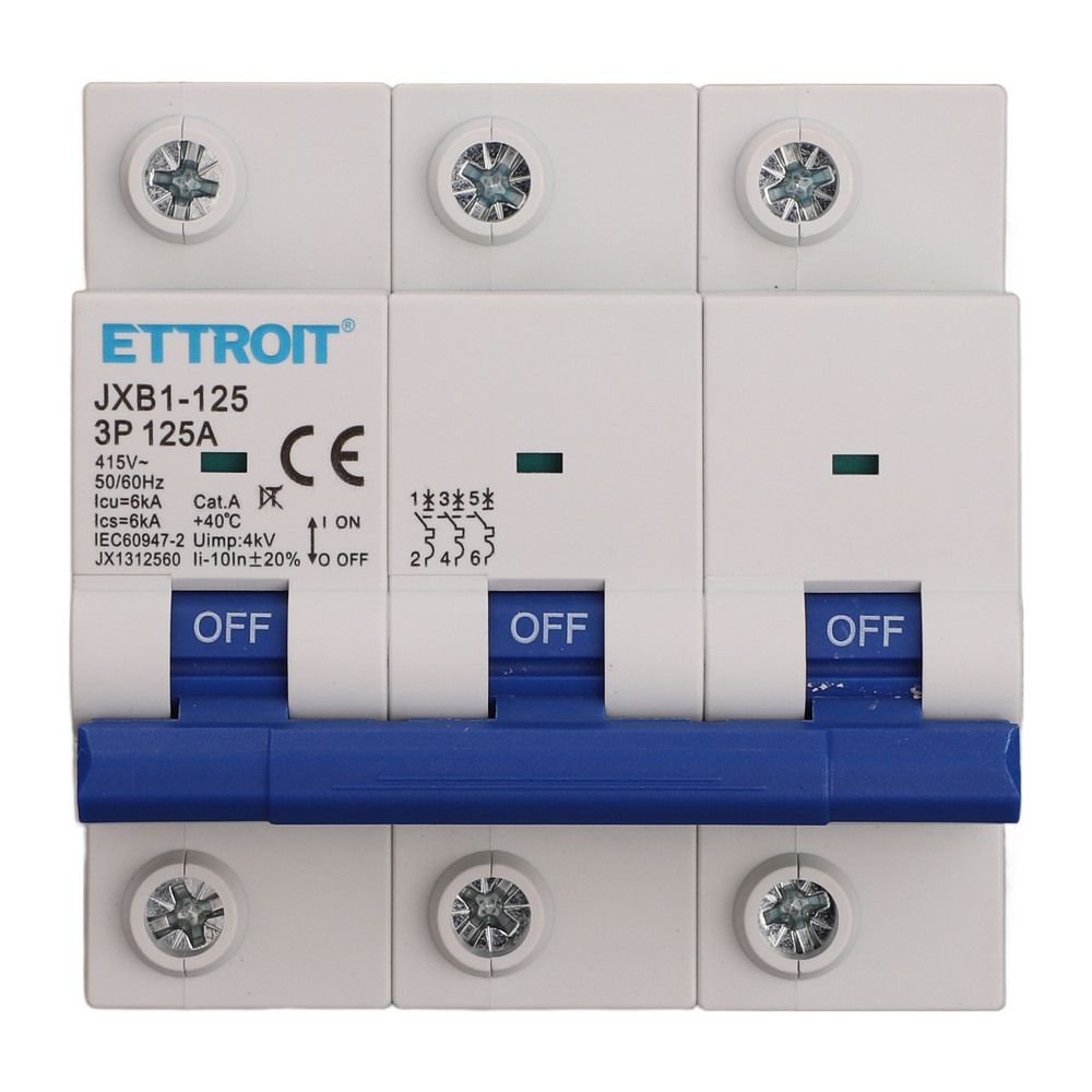 JX1312560 — Interruttore Magnetotermico 3P 125A 380V 6kA