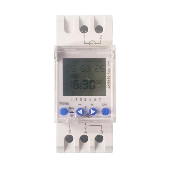 JX61016 — Interruttore Astronomico Orario 16A/230V 2 Moduli DIN 1CANALE