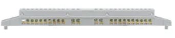 DB112011 — Connettori 24 fori terra e neutro (2x12)