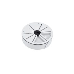 ET200-100U — Scatola di giunzione universale Ø100 mm per telecamere, con viti di fissaggio regolabili su asole radiali e configurazione a 3 o 4 punti 100x54.5mm