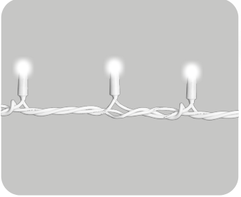 ET4101 — CATENA 100LED 10M FILO BIANCO LUCE BIANCO IP65