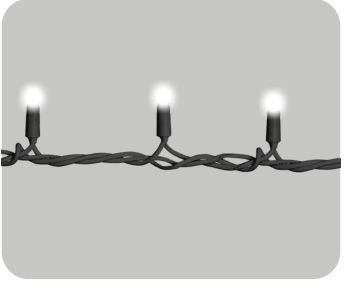 ET4102 — CATENA 100LED 10M FILO NERO LUCE BIANCO IP65