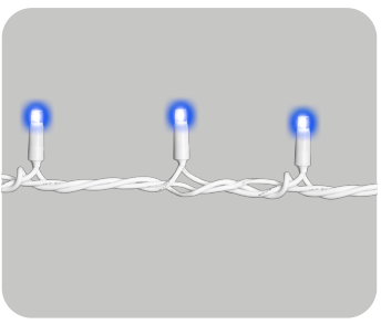 ET4105 — CATENA 100LED 10M FILO BIANCO LUCE BLU IP65