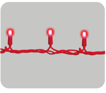 ET4109 — CATENA 100LED 10M FILO ROSSO LUCE ROSSO IP65