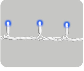 ET4115 — CATENA 300LED 30M FILO BIANCO LUCE BLU IP65