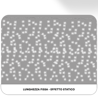 ET4118 — TENDA 200LED 2M X 2M FILO BIANCO LUCE BIANCO IP65