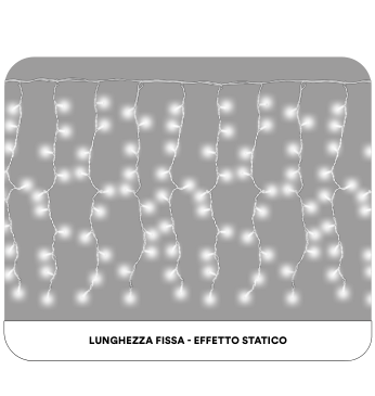 ET4120 — TENDA 200LED 3M X 1M FILO BIANCO LUCE BIANCO IP65