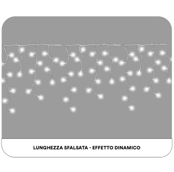 ET4126 — TENDA 200LED 5M X30-70-40-60 FILO BIANCO LUCE BIANCO IP65