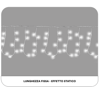 ET4129 — TENDA 200LED 5M X 50CM FILO BIANCO LUCE BIANCO IP65