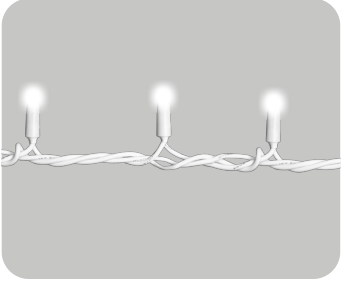 ET4134 — CATENA 100LED 10M FILO BIANCO LUCE BIANCO IP65 FLASH