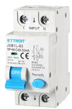 JX271063-E — Magnetotermico Differenziale 1P+N 10A 300mA 220V-6kA ELETTRONICO