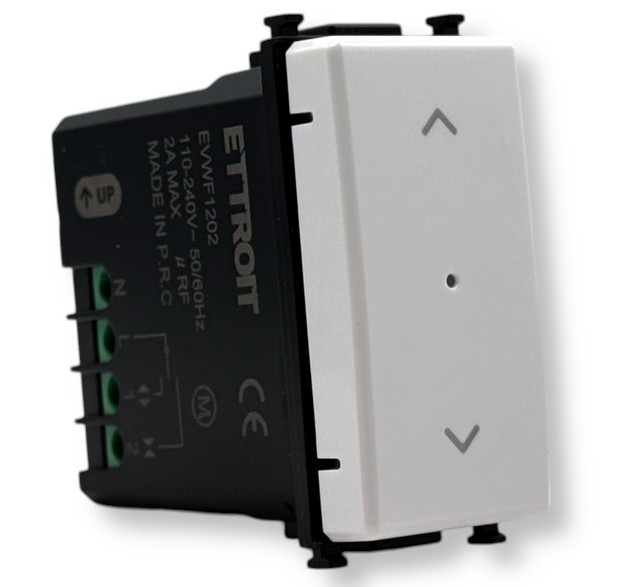 EVWF1202 — Wifi Smart Connesso Pulsante Per Tapparella Tuya