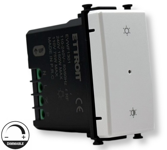 EVWF1301 — Wifi Smart Connesso Interruttore Dimmer Tuya