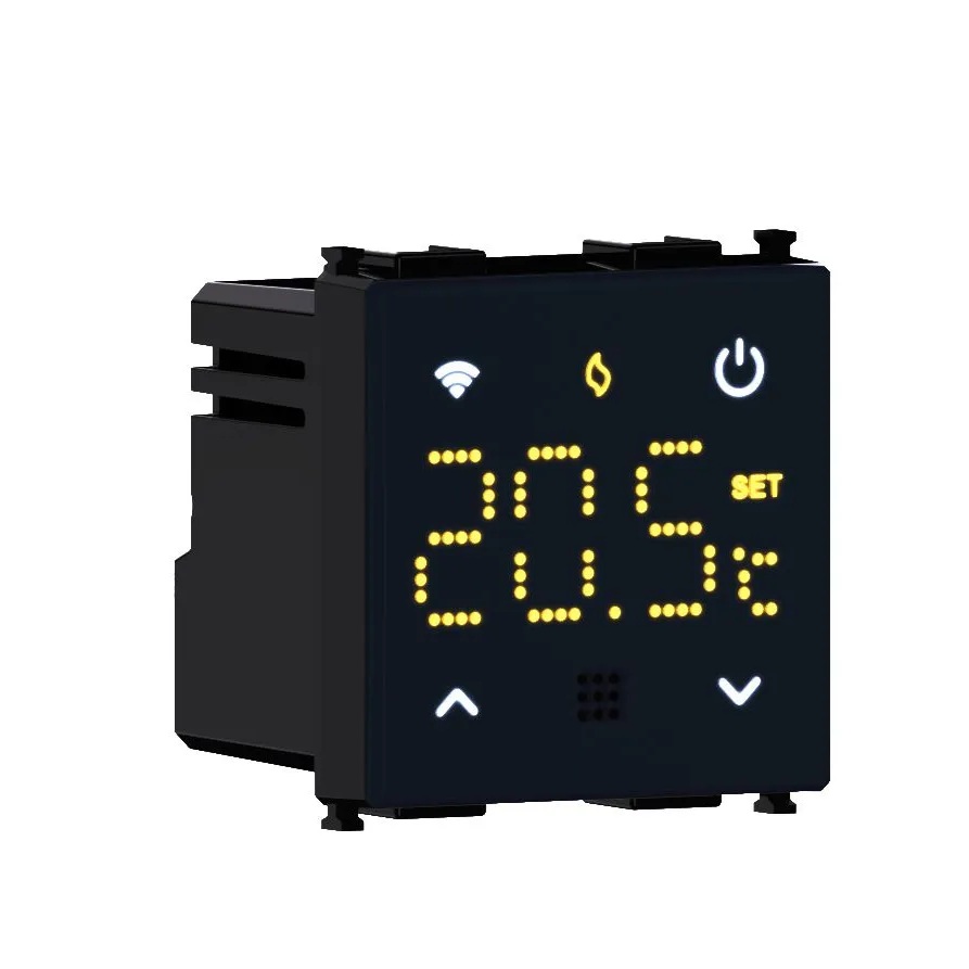 EVWFN4102 — Wifi Termostato Caldaia da Incasso Digitale Touchscreen Nero